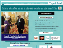 Tablet Screenshot of patelyogesh.co.uk